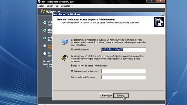 INSTALLATION WIN 2003 SERVER смотреть онлайн