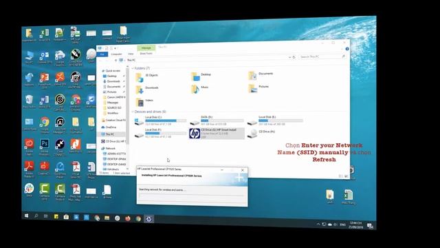Hướng dẫn cài đặt máy in HP CP1025nw смотреть онлайн