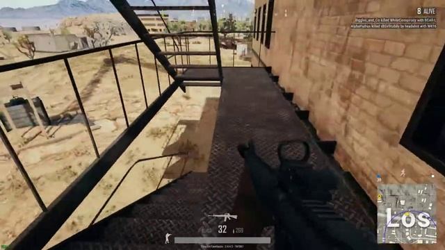 PLAYERUNKNOWN'S BATTLEGROUNDS: Vaulting into a window to get the the kill. смотреть онлайн