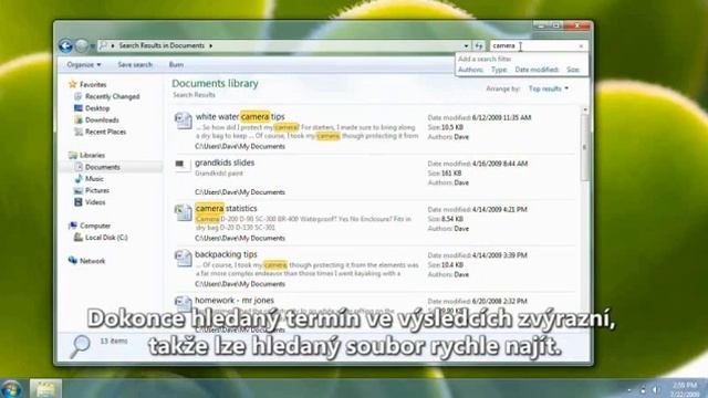 Hledání souborů ve windows 7.wmv смотреть онлайн