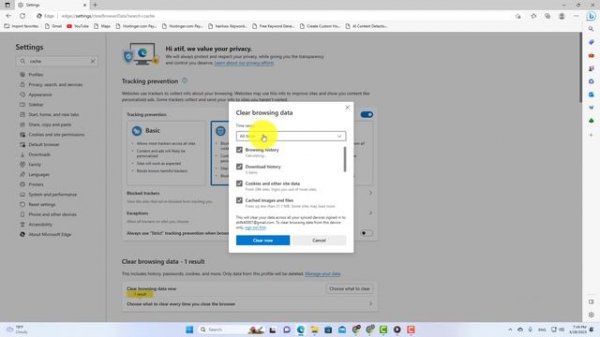 How to Clear Cache on Microsoft Edge✅