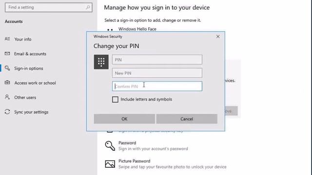 Reset Windows Hello PIN смотреть онлайн