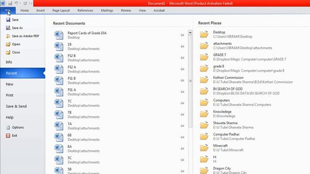 #02 Session 01 | Exploring Microsoft Word 2010 | Components of a Document Window | смотреть онлайн