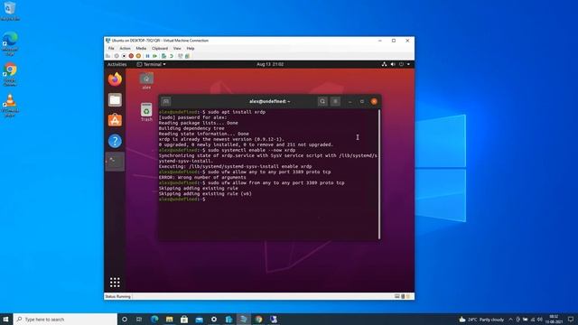 Enable RDP in Ubuntu to access from Windows machine смотреть онлайн