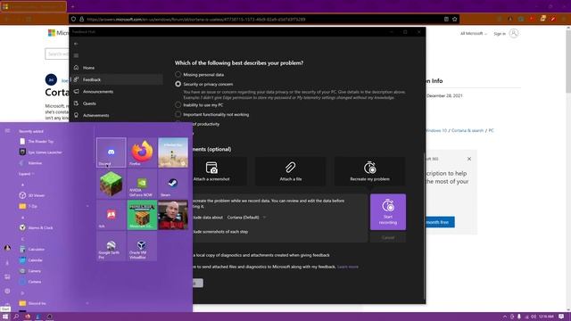 Windows Cortana and Edge Feedback to Microsoft - Copy смотреть онлайн