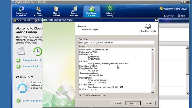 CloudBerry S3 Backup for Windows Home Server смотреть онлайн