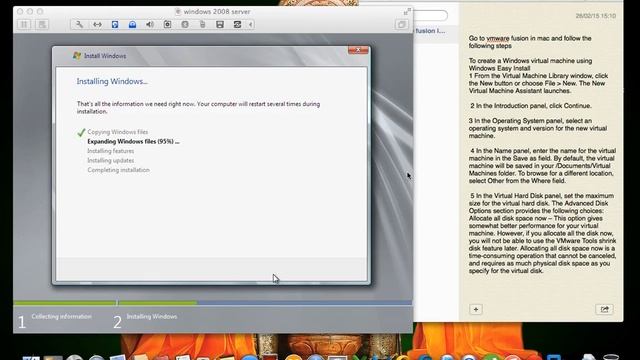 how to install windows on mac by using vmware fusion HD смотреть онлайн