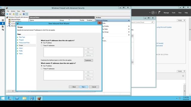 Разрешить ответ Ping в Windows Server 2012 R2 смотреть онлайн