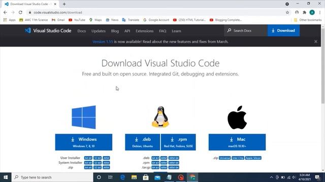 INSTALL VISUAL STUDIO CODE on Window 10 (VS code) смотреть онлайн