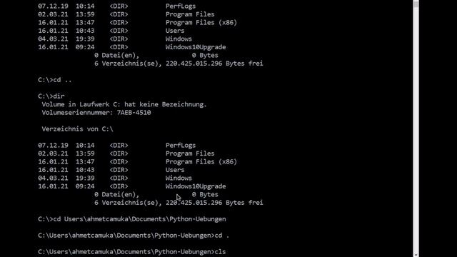 Kommandozeile-Grundlagen und PyGame Installation Windows смотреть онлайн