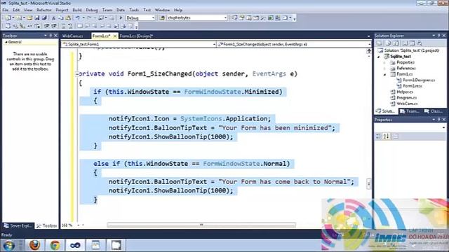 Csharp Tutorial 62 How to Use the NotifyIcon Control with Csharp смотреть онлайн