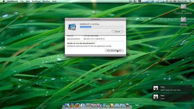 Hackintosh OSX 86 iAtkos 5i , Geekbench test on my Quad Core @ 3.0 ghz смотреть онлайн