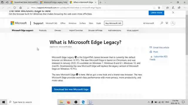 [Windows 10] Replace legacy Edge with new Edge смотреть онлайн
