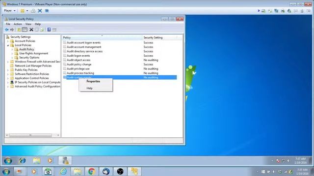 Windows 7 Audit events смотреть онлайн