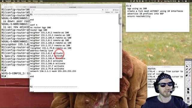 day 74 - BGP peering, continued смотреть онлайн