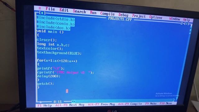 C programming include text and background color смотреть онлайн