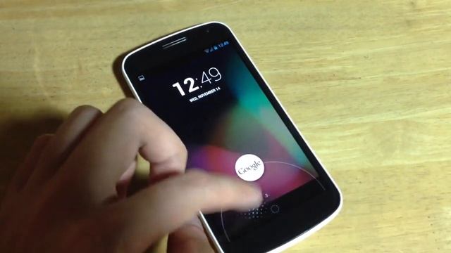 Galaxy Nexus Android 4.2 new lock screen demo RingHK.com смотреть онлайн