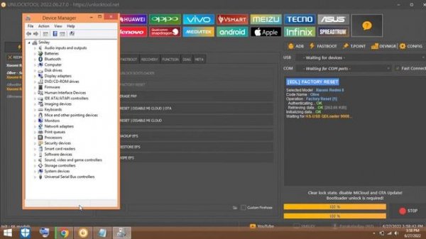 REDMI 8 MI ACCOUNT AND FRP BYPASS 100% DONE WITH UNLOCK TOOL | UNLOCKTOOL INFO