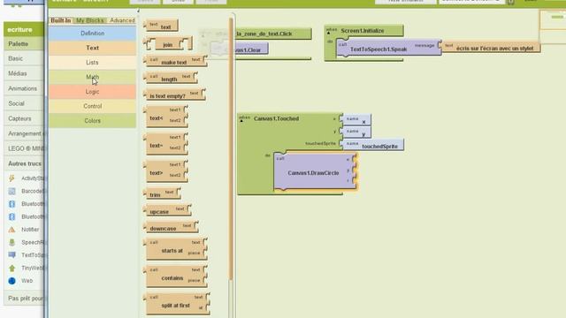 Application Android sous App inventor gestion de l'écran graphique et dalle tactile смотреть онлайн