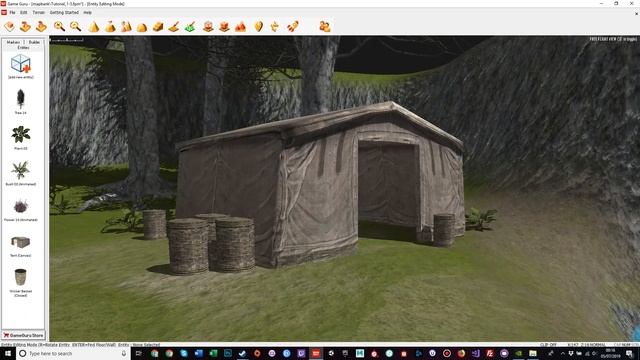 GameGuru Tutorial - Series 1 Part 10 - The Lakeside Encampment Part 1 смотреть онлайн