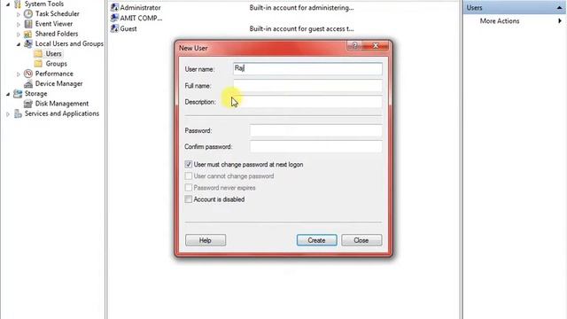 How To Make a user विंडोज 7 में उपयोगकर्ता कैसे बनाएं смотреть онлайн