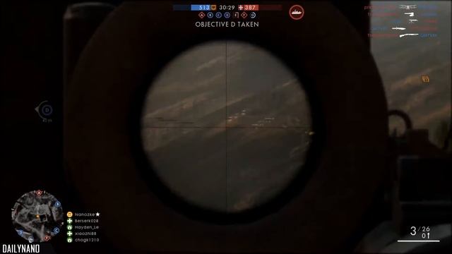BATTLEFIELD 1 TANK SNIPING GAMEPLAY смотреть онлайн