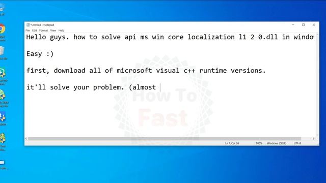 How To Fix Error Api Ms Win Core Localization L1 2 0 Dll In Windows смотреть онлайн