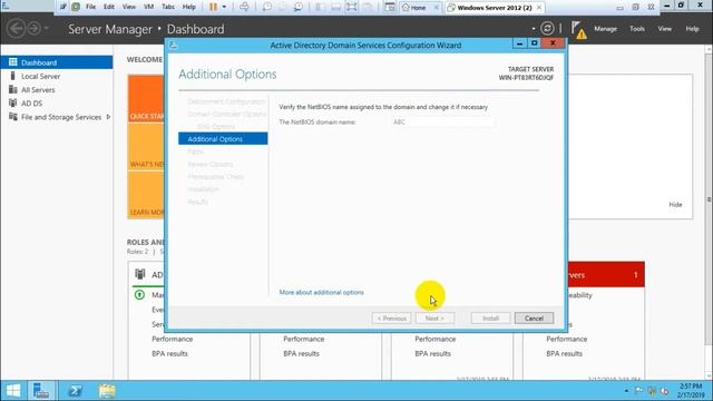 How to add domain Windows Server 2012 R2 Domain Controller (Step By Step guide) смотреть онлайн
