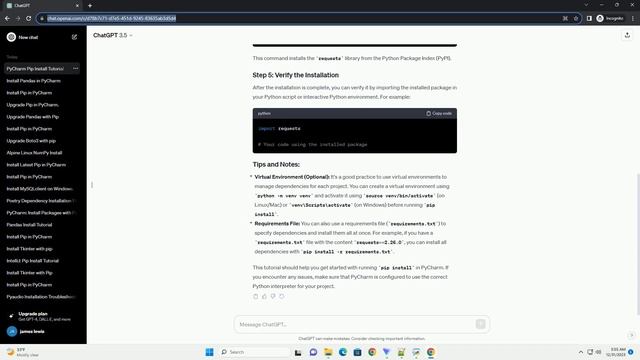 how to run pip install in pycharm смотреть онлайн