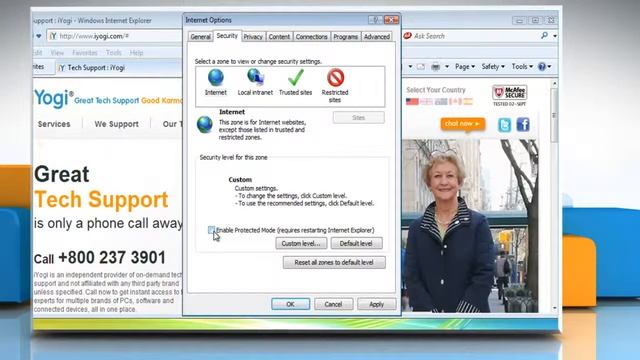 How to fix issue with print preview of webpage on Windows® Vista by disabling the Protected Mode? смотреть онлайн