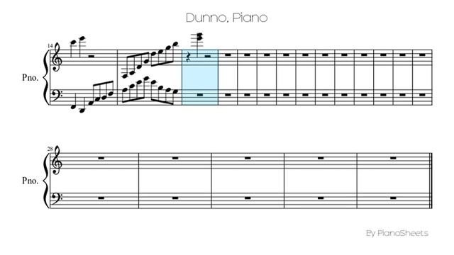 Dunno [Piano Solo] смотреть онлайн