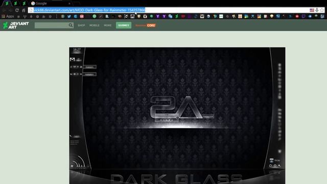 Rainmeter Skin - +MOD+ Dark Glass смотреть онлайн