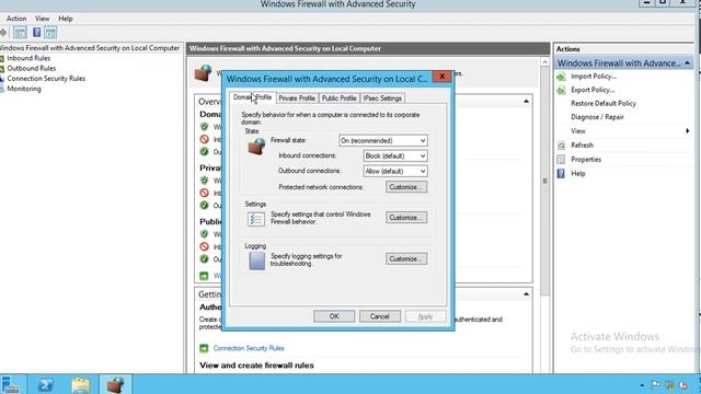 Menonaktifkan Windows Firewall di Windows Server 2012R2 смотреть онлайн