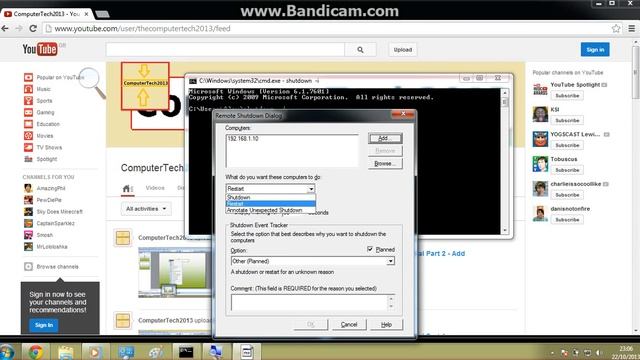 ComputerTech2013 - How to Remotely Shutdown a computer on your network смотреть онлайн