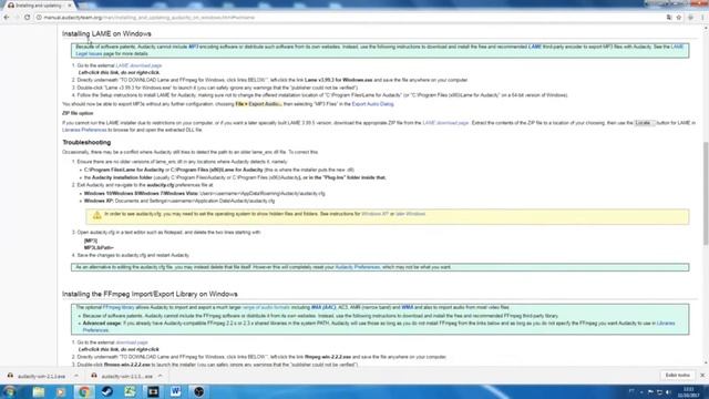 Como instalar o Audacity e o Lame_enc.dll смотреть онлайн