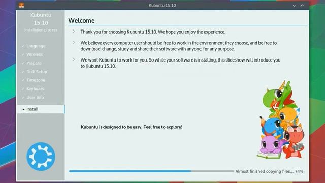 How to Install Kubuntu 15.10 Beta 2 смотреть онлайн