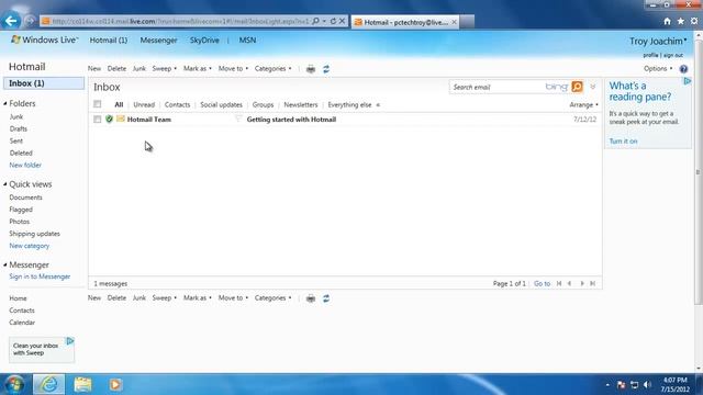 Learn Windows 7 - Receiving and Reading Email смотреть онлайн