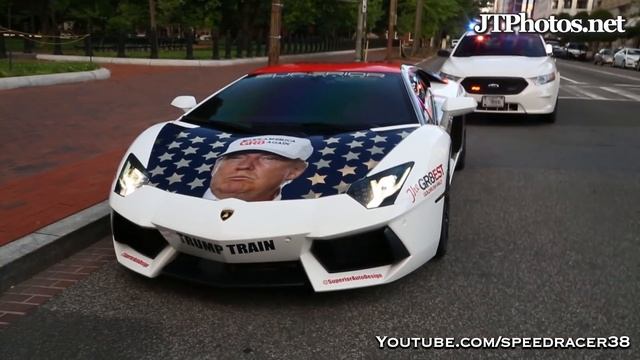 Driving the Lamborghini Trumpventador to the White House смотреть онлайн