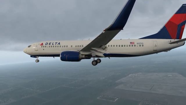 XPLANE 11 737-800 final APP into CYYZ form KDTW смотреть онлайн