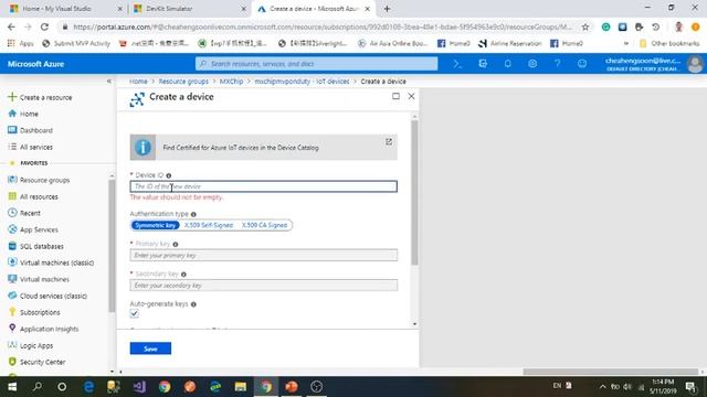 Connect MXChip IoT DevKit Simulator with Azure IoT Hub смотреть онлайн