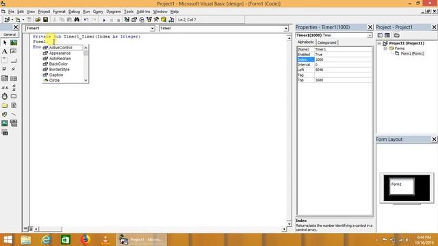 timer control in visual basic смотреть онлайн