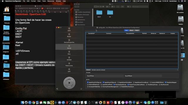 Hackintosh. Añadir DSDT/Kexts/Drivers de forma facil en OpenCore con OpenCore Configurator смотреть онлайн