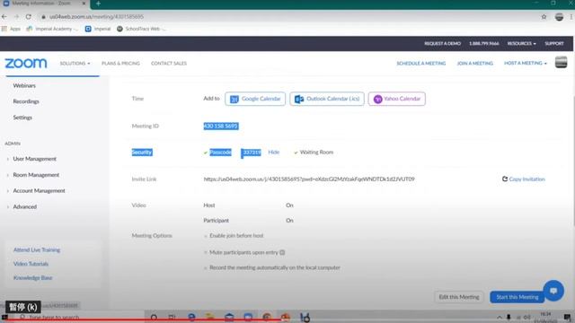Using Zoom Web Page (For Teachers)(Window Version) смотреть онлайн