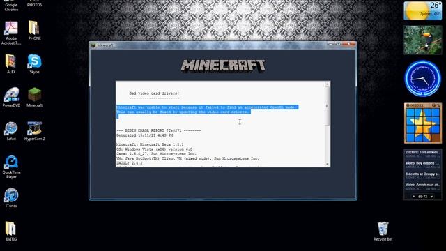 MINECRAFT BUGG!! PLZ HELP смотреть онлайн