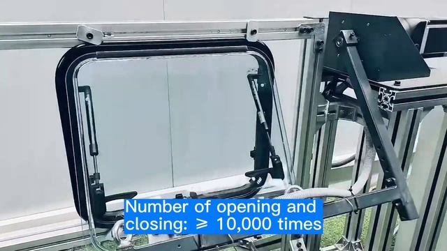 RV Push out window durability(opening and closing) test смотреть онлайн