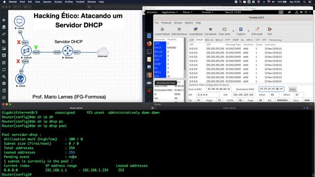 🔵 Hacking DHCP com KALI LINUX e YERSINIA смотреть онлайн