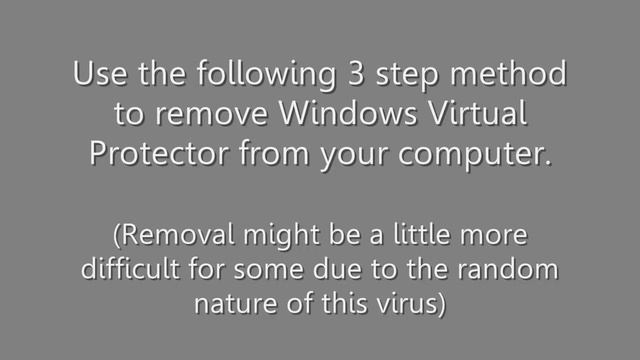 Remove Windows Virtual Protector (Removal Guide) смотреть онлайн