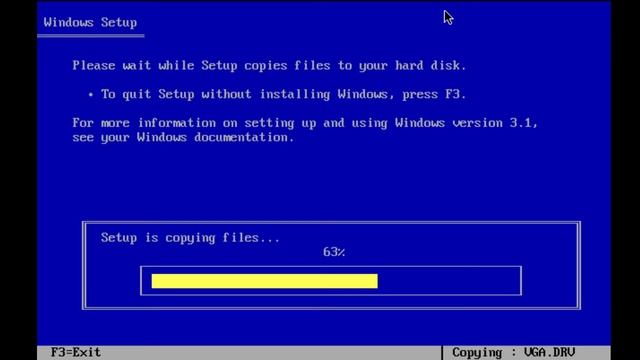 Installing Windows 3.1 on DOSBox смотреть онлайн
