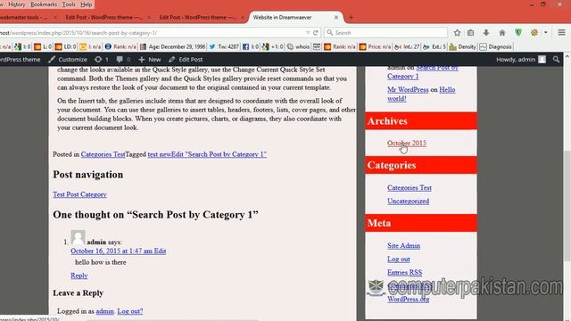 10 404 Error And Search Learn WordPress Theme Development in Urdu & Hindi - Complete Course смотреть онлайн