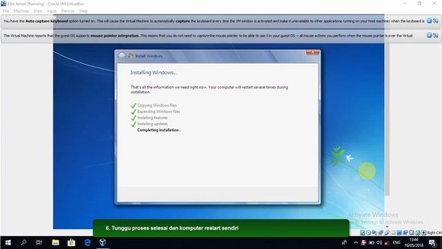 Tutorial Instalasi Windows 7 32 bit di virtual box смотреть онлайн